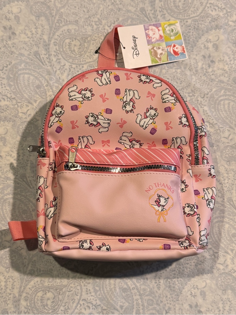 Disney The Aristocats Marie Mini Faux Pebbled Leather Backpack
